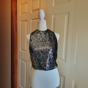 Sparkly Sequin Forever 21 Crop Top, M